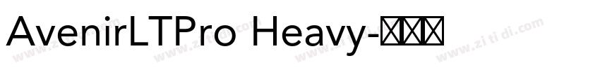 AvenirLTPro Heavy字体转换